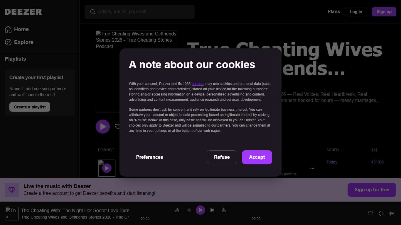 The Cheating Wife: The Night Her Secret Love Burned Everything - True Cheating Wives and Girlfriends Stories 2026 - True Cheating Stories Podcast - Deezer